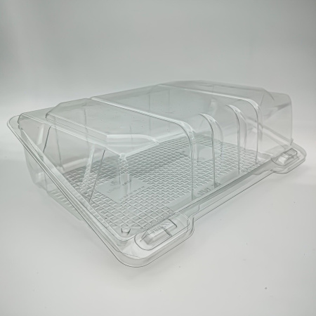 Контейнер с крышкой ДК-22/13 ПЭТ размер 220*130*45 мм   Упакс-Юнити /200