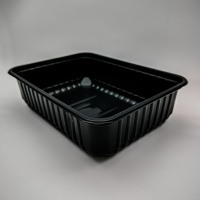 Контейнер 750 мл (179*132*44) чёрный Алькор /500