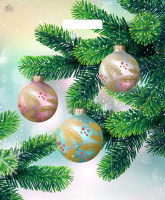 Пакет вырубная ручка 450х380х0,060 Матовые шары ПВД /50/500