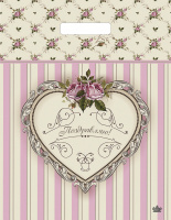 Пакет вырубная ручка 400х310х0,030 Нежный презент ПВД /50/1300