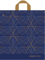 Пакет петлевая ручка 420х460х0,095 Перфекто Каштан ПВД /25/300