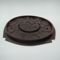 Тортница УК-278Н дно коричневое(Крышка УК 279В-02) /420