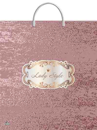 Пакет-сумка пласт ручка 440х400х0,100 Женский стиль ПВД /10/100