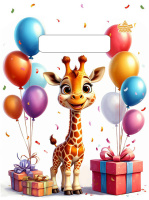 Пакет вырубная ручка 190х250х0,030  Жирафик ПВД /100/3000