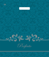 Пакет вырубная ручка 420х480х0,090 Перфекто Оушн ПВД /25/400