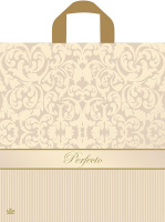 Пакет петлевая ручка 400х370х0,095 Перфекто Элита ПВД /25/300