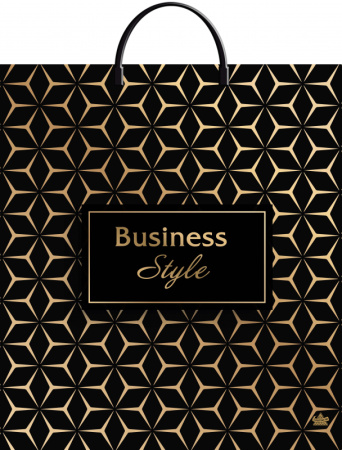 Пакет-сумка пласт ручка 440х400х0,100 Деловой стиль ПВД /10/100