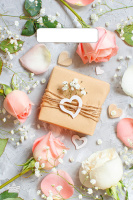 Пакет вырубная ручка 300х200х0,030 Подарочек  ПВД /100/3000