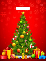 Пакет вырубная ручка 400х310х0,030 Главная красавица ПВД /50/1300