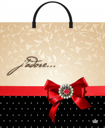 Пакет-сумка пласт ручка 360х370х0,100 Жадор ПВД /10/100