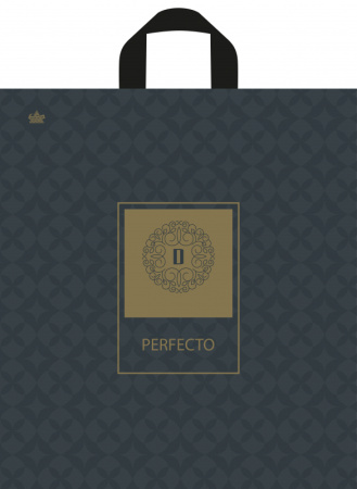 Пакет петлевая ручка 420х460х0,095 Перфекто Стиль ПВД /25/300