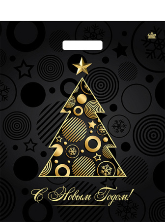 Пакет вырубная ручка 450х380х0,060 ламин Акцент /50/500