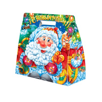 Сумка с  Дедом  Морозом  1200 гр размер  242х116х235 мм/220