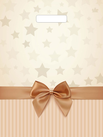 Пакет вырубная ручка 400х310х0,060 ламин Звезды в подарок /50/500