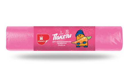 Пакеты для заморозки "Уфа ПАК" 20мкм 25х38/ 30 шт./рул/ 30
