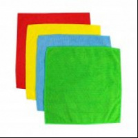 Салфетка из микрофибры 29*29, 200г/м2 красная /200