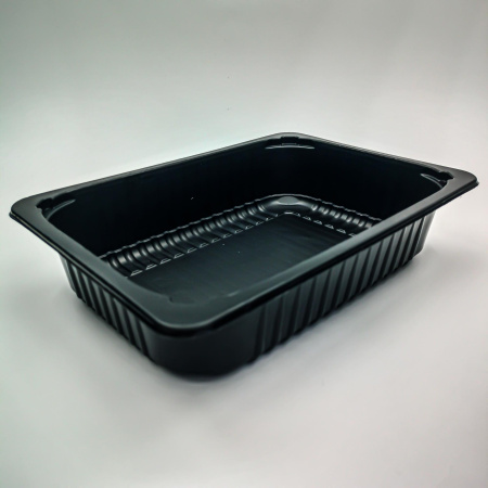 Контейнер под запайку А210-850мл (210х148х47) черный Алькор / 560