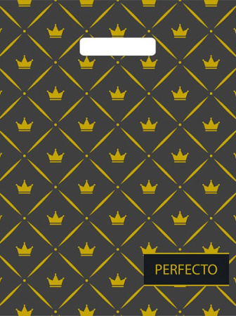 Пакет вырубная ручка 370х300х0,090 Перфекто Кинг ПВД /25/400