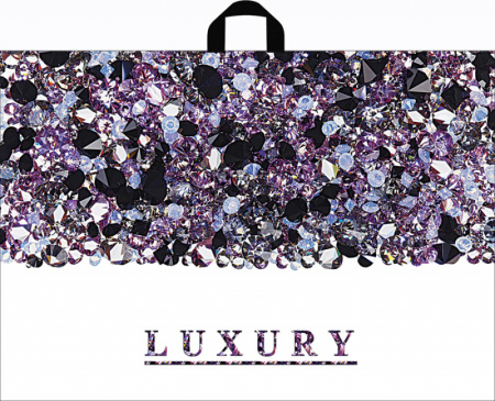 Пакет петлевая ручка 550x700x0,090 Лакшери ПВД /25/150