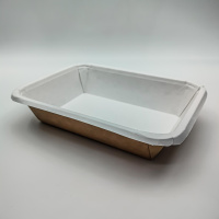 Салатник ECO SealPack 500 мл крафт 139*187*89 крышка отдельно/137х42 /800