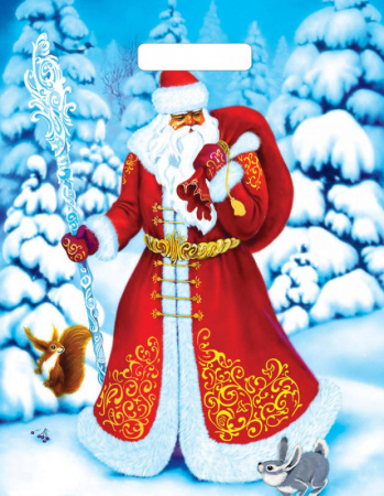 Пакет вырубная ручка 400х310х0,060 Морозко ПВД /50/500