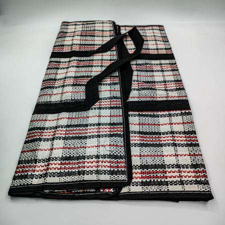 Сумки полипропиленовые 50*45+25 №3 ПП с молнией клетка  /12