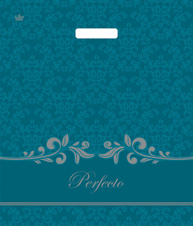 Пакет вырубная ручка 420х480х0,090 Перфекто Оушн ПВД /25/400