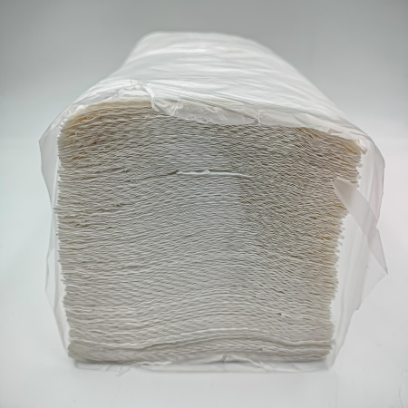 Полотенце V сложения 200л 20*21  ,1сл белые 25гр /20