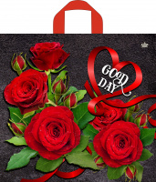 Пакет петлевая ручка 420х440х0,070 Отличный день ПВД /50/300