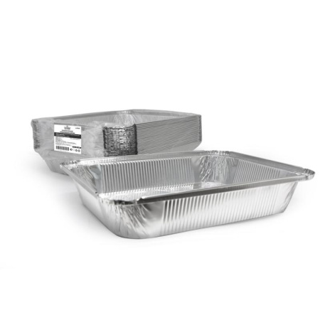 Алюм. формы   3180мл Прямоугольная форма  L-край  25 шт. в уп  200 шт 