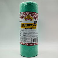 Салфетки вискозные 30 штук в рулоне 25*25 см Горница Профи /12