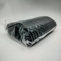 Трубочки прямые черные 210*7мм  250шт в уп /32