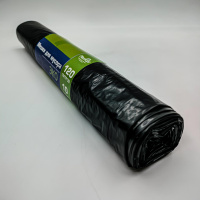 Мешки д/мусора  120л/10шт ПВД ЭКО 27-30 мкм  черные ПластОпт/20