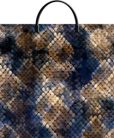 Пакет-сумка пласт ручка 350х360х0,085 Питон ПВД /10/100