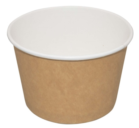Контейнер бумажный под суп,десерт,салат 500млм Д=116 Крафт 50/500