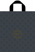 Пакет петлевая ручка 350х310х0,095 Перфекто Грэй ПВД /25/300