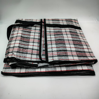 Сумки полипропиленовые 80*60+30 №7 ПП с молнией клетка  /12