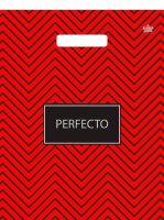 Пакет вырубная ручка 370х300х0,090 Перфекто Зигзаг ПВД /25/400