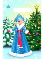 Пакет вырубная ручка 300х200х0,030 Внучка Мороза ПВД /100/3000