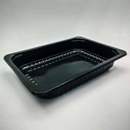 Контейнер под запайку А210-600мл (210х148х35) черный Алькор / 560