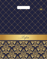 Пакет вырубная ручка 370х300х0,090 Перфекто Вензель ПВД /25/400