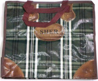 Сумки полипропиленовые 53+29х48+29 ПП с молнией  Шер Темная клетка (Артпласт)/12