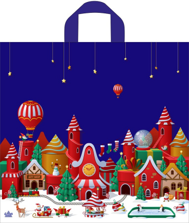 Пакет петлевая ручка 420х440х0,070 Волшебный городок ПВД /50/300