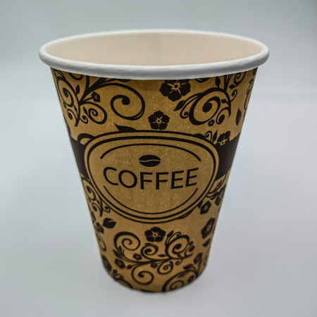 Стакан бумаж.однослойный 350мл Узор  50/1000