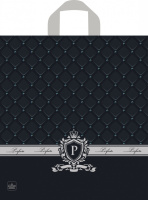 Пакет петлевая ручка 400х370х0,095 Перфекто Сапфир ПВД /25/300