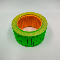 Этикет-лента 30*20 цена 350эт. зеленая /10 /100