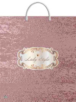 Пакет-сумка пласт ручка 440х400х0,100 Женский стиль ПВД /10/100