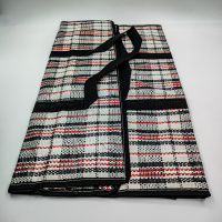 Сумки полипропиленовые 50*45+25 №3 ПП с молнией клетка  /12