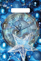 Пакет вырубная ручка 300х200х0,030 Время Нового года ПВД /100/3000