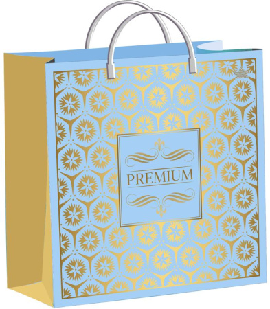 Пакет-сумка мягкая пласт ручка 300х300х0,140 Премиальный презент /40